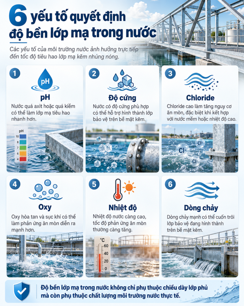 mạ kẽm nhúng nóng trong môi trường nước